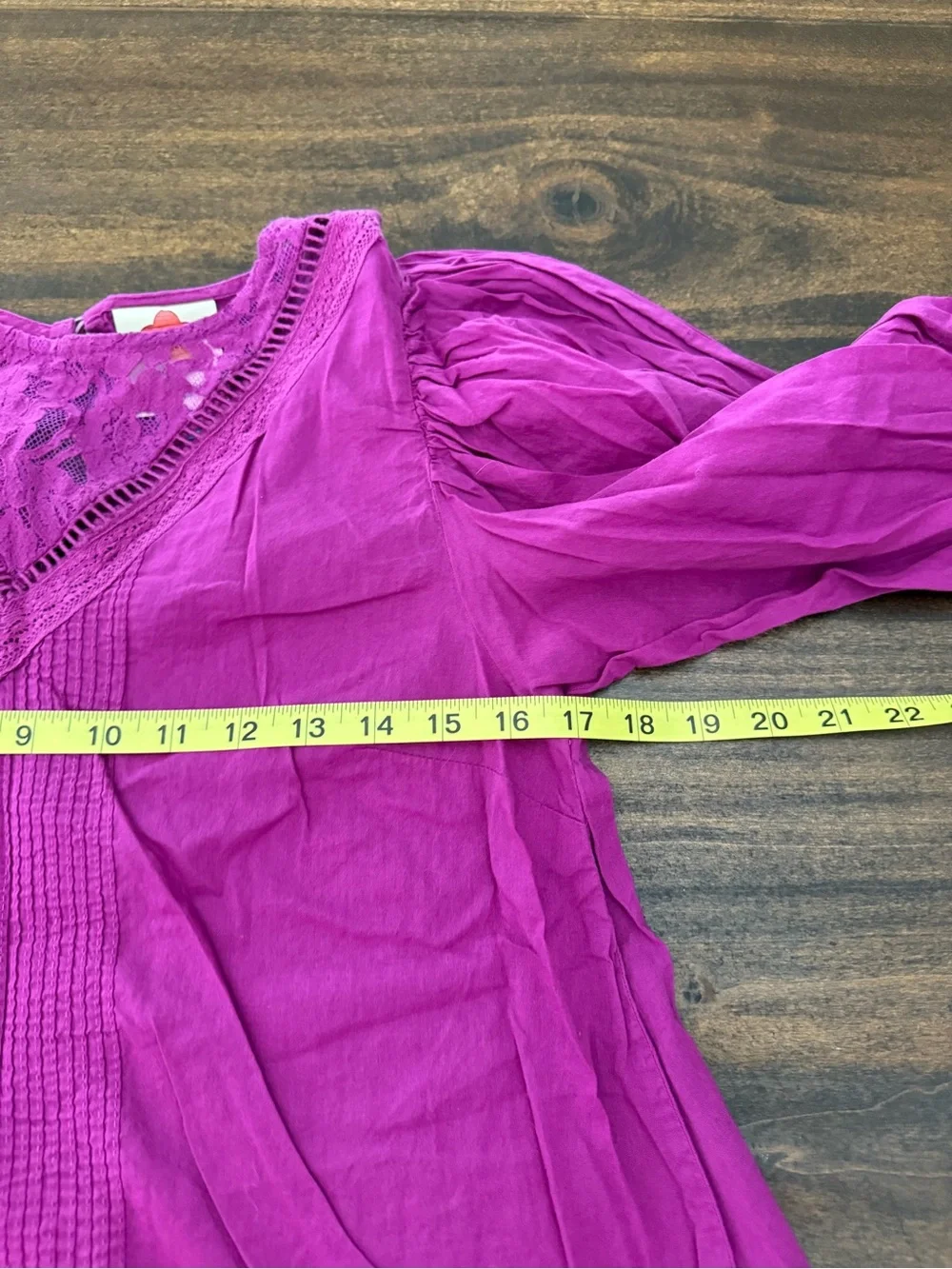 Anthropologie Farm Rio Kelsie Blouse, featuring delicate lace